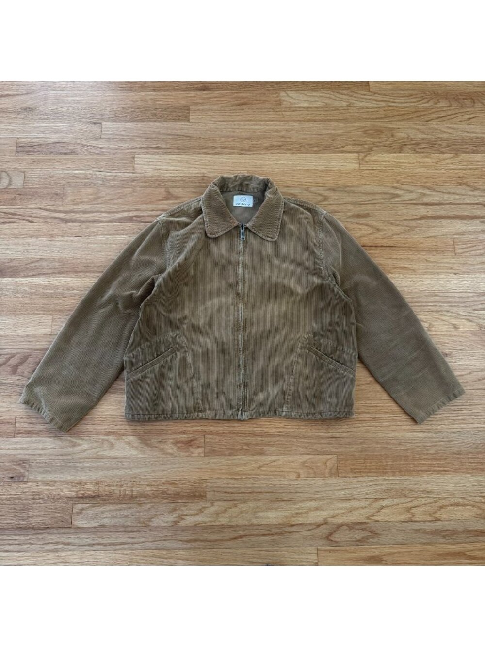 Older Brother Corduroy Zip Jacket Chaga Gold Uneven Dye Large